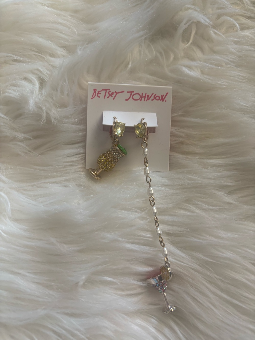 Betsey Johnson cocktail earrings